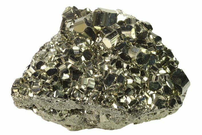 Gleaming Pyrite Crystal Cluster - Peru #136181